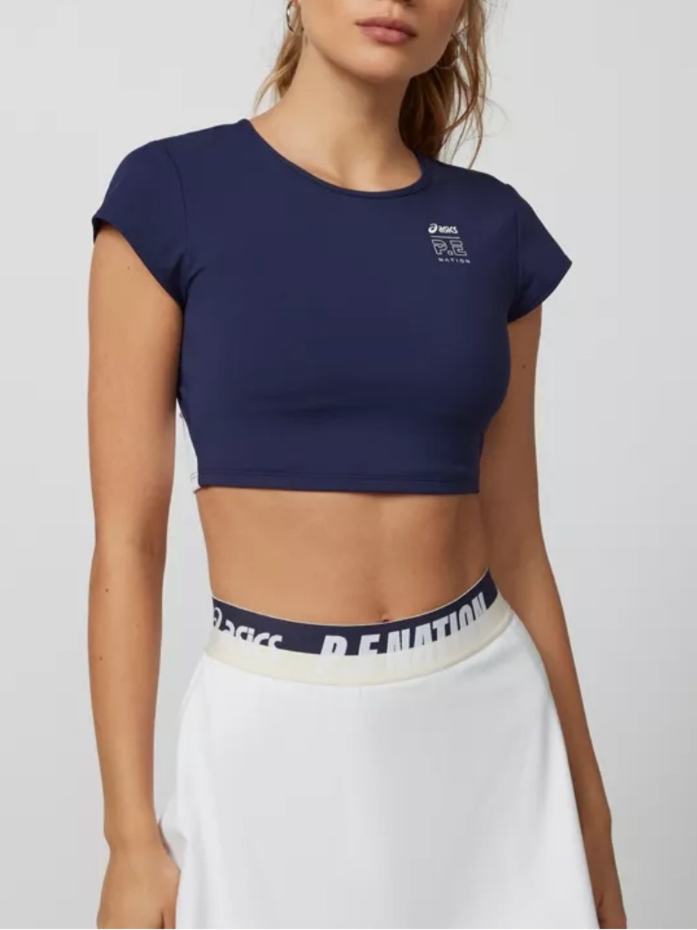 P.E Nation x Asics Sano Cropped Tee Size Medium